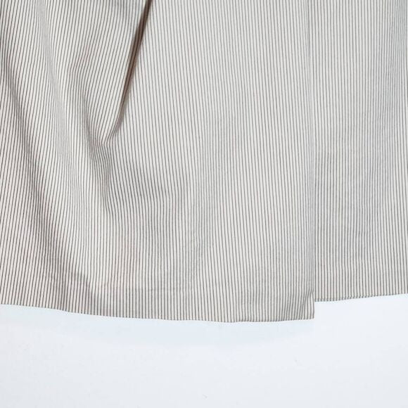 Banana Republic Cream Pinstripe Wrap Skirt Size 0 Preppy Mini Skirt