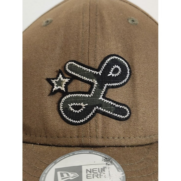 New Era LRG Brown Flatbill Snapback Baseball Hat One Size