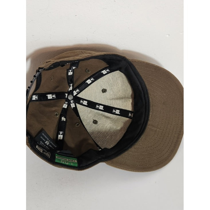 New Era LRG Brown Flatbill Snapback Baseball Hat One Size