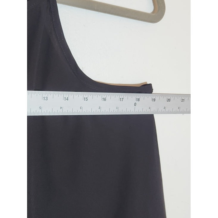 Lily White Black Semi-Sheer Tank Top Size Medium