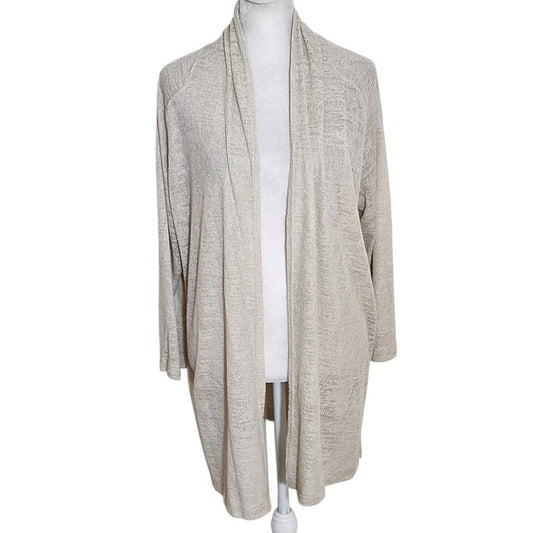 Nally & Millie Cream Open Front Cardigan Size XL NWT