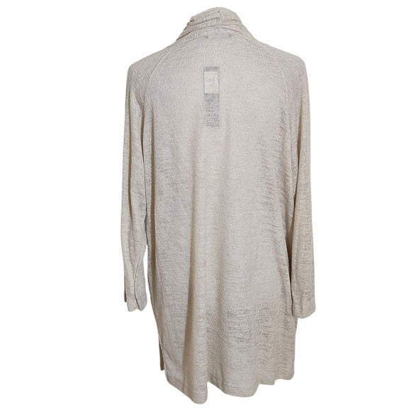 Nally & Millie Cream Open Front Cardigan Size XL NWT