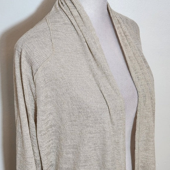 Nally & Millie Cream Open Front Cardigan Size XL NWT