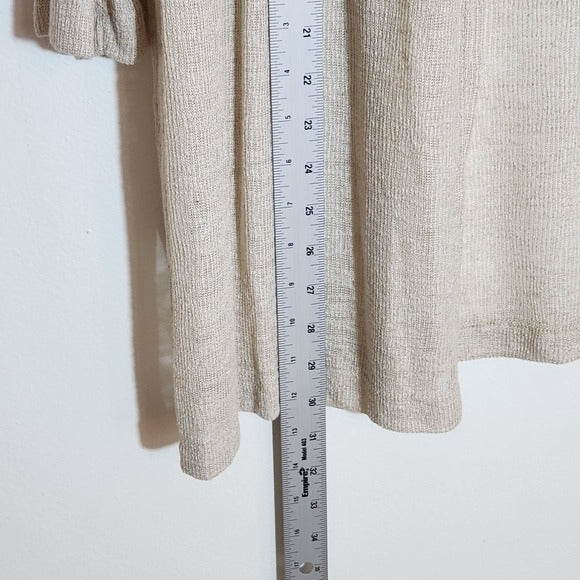 Nally & Millie Cream Open Front Cardigan Size XL NWT