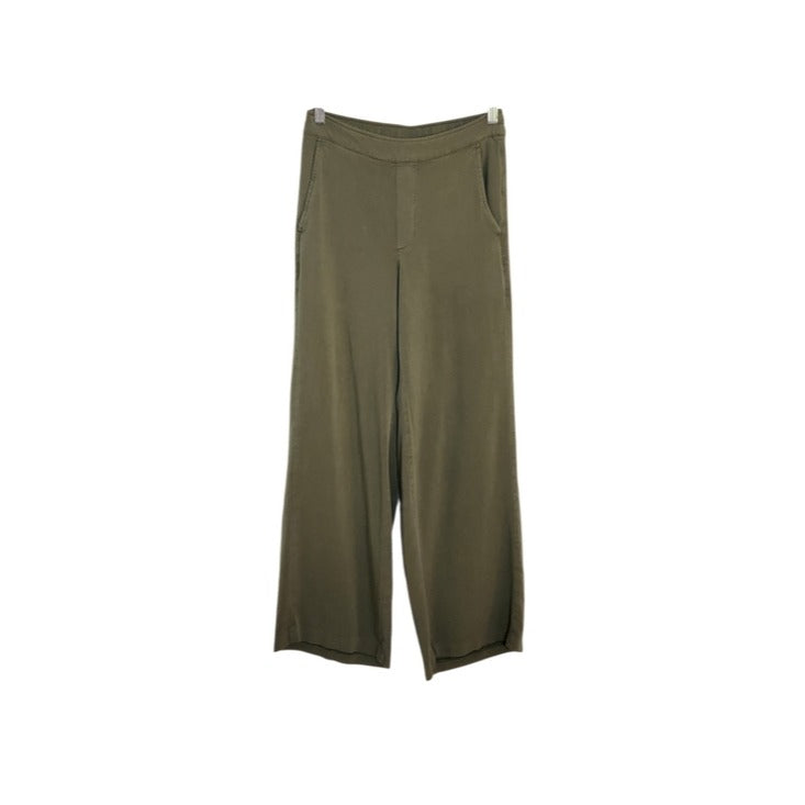 Old Navy Womens Olive Green High Rise Wide Leg Pull-On Pants Size Small