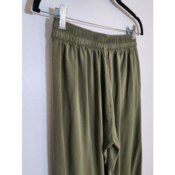 Old Navy Womens Olive Green High Rise Wide Leg Pull-On Pants Size Small