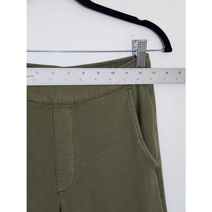 Old Navy Womens Olive Green High Rise Wide Leg Pull-On Pants Size Small