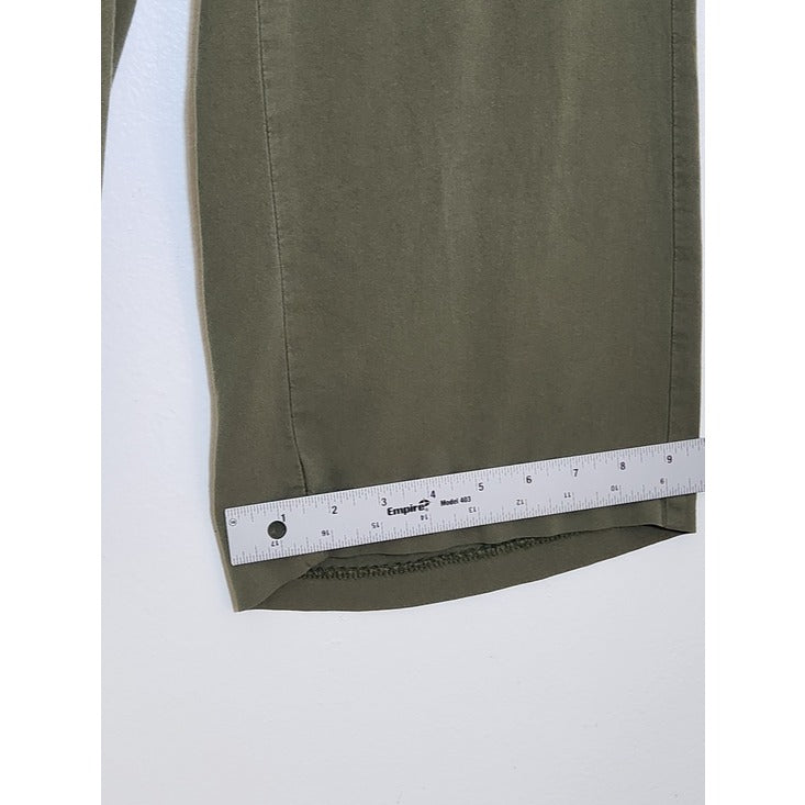 Old Navy Womens Olive Green High Rise Wide Leg Pull-On Pants Size Small