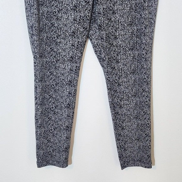 Intro Black and White Pull-on Stretch Pants Size 2X Black Print Pants