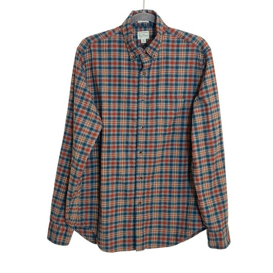 J. Crew Gray Plaid Flannel Shirt Size Medium