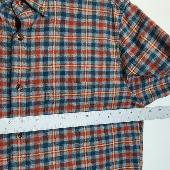 J. Crew Gray Plaid Flannel Shirt Size Medium