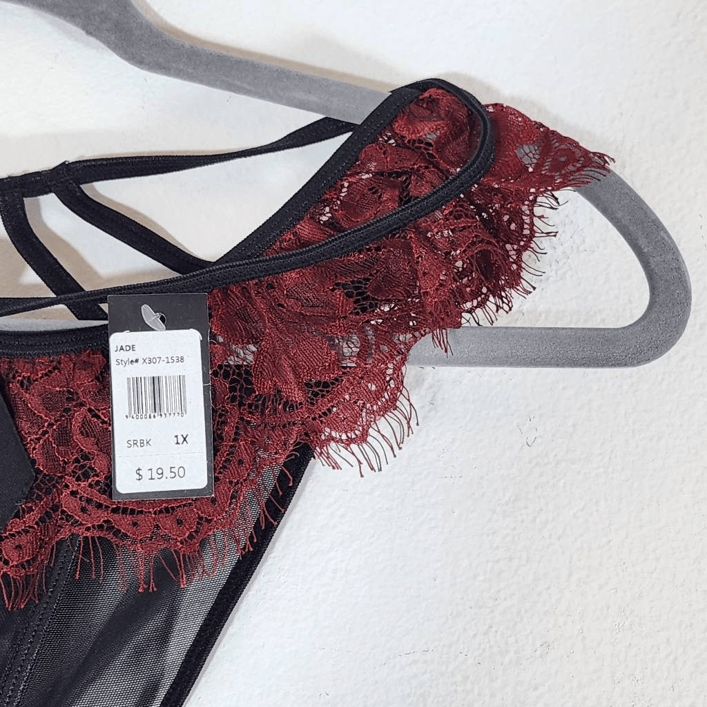 Frederick's of Hollywood Sexy Lace and Mesh Set of 2 Size 1X NWT Lingerie Shower