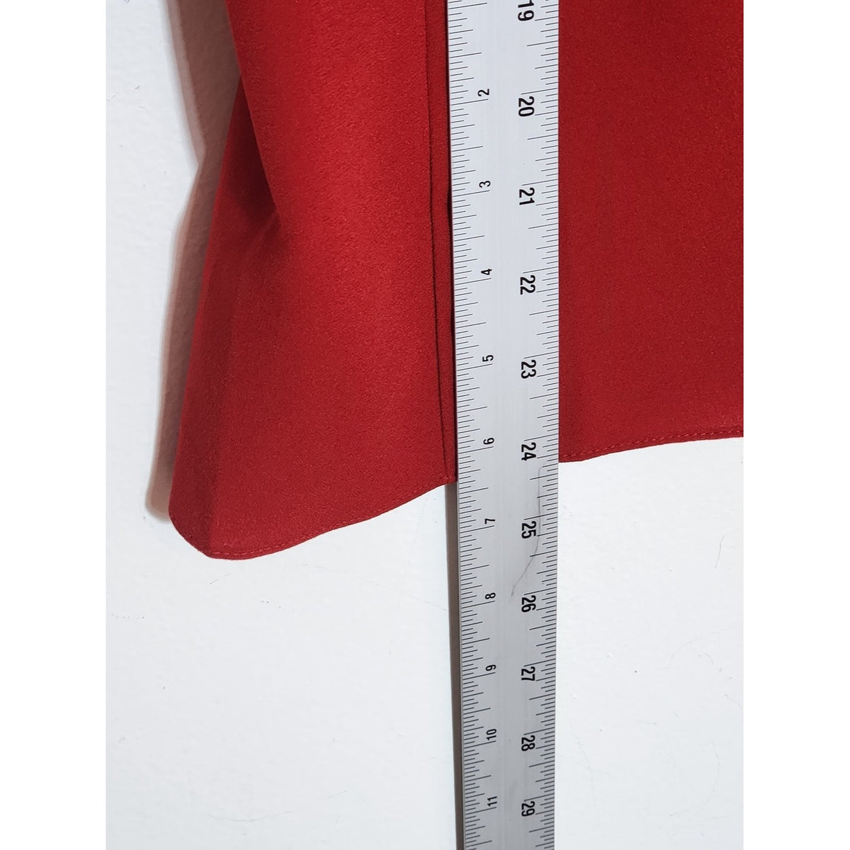 Frame Red Blouse with Dramatic Bell Sleeves Holiday Party Top Size Small