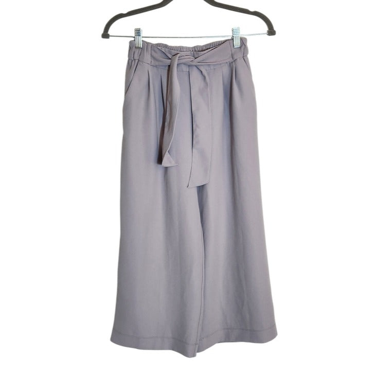 Lululemon Light Purple Wide Leg Cropped Pull On Pants Size 4 Flaw