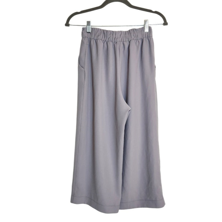 Lululemon Light Purple Wide Leg Cropped Pull On Pants Size 4 Flaw