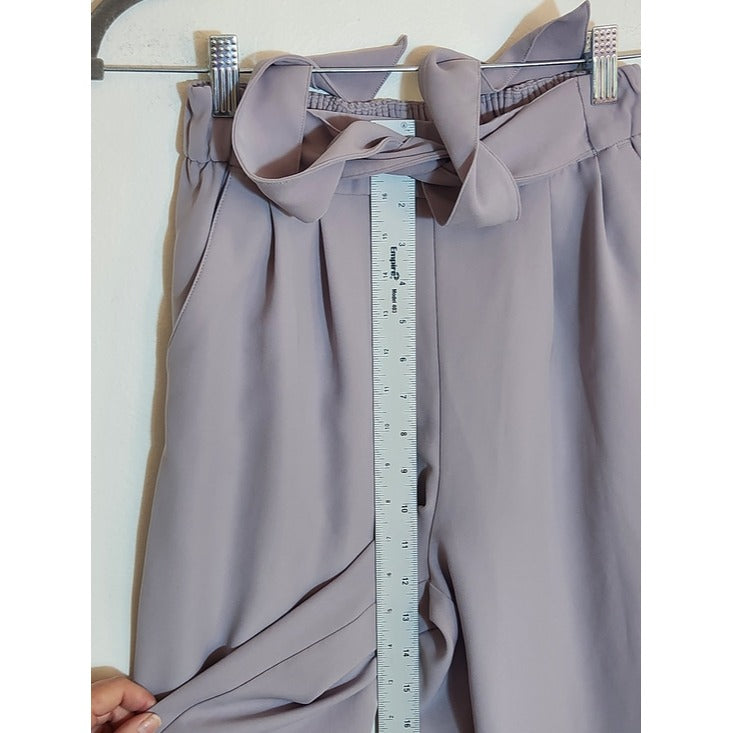 Lululemon Light Purple Wide Leg Cropped Pull On Pants Size 4 Flaw