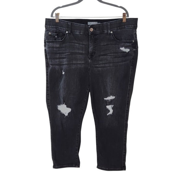 Torrid Black Crop Bombshell Skinny Jeans Size 20