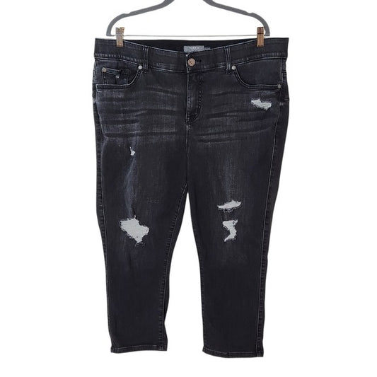 Torrid Black Crop Bombshell Skinny Jeans Size 20