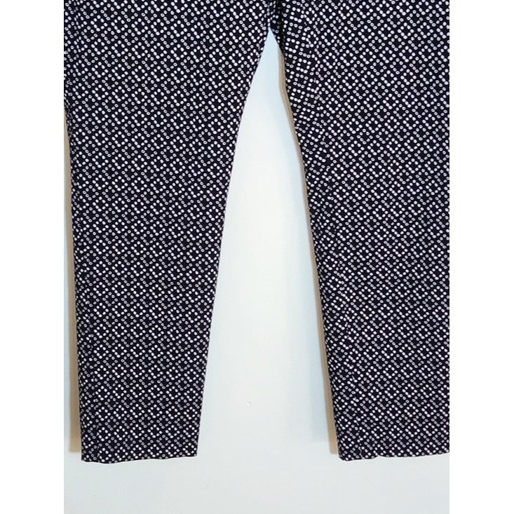 The Limited Black and White Dot Print Ankle Pants Size 14W
