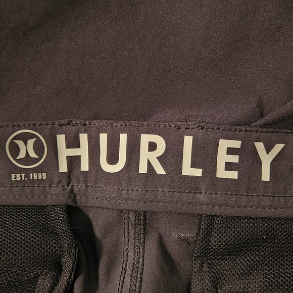 Hurley Black Athletic Performance Shorts Size 36