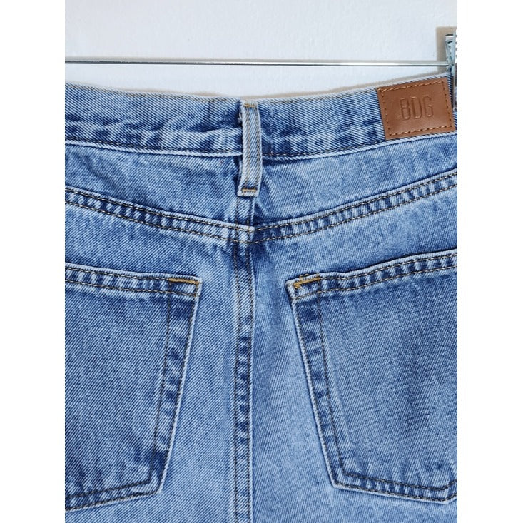 BDG Girlfriend High Rise Distressed Cut Off Jean Shorts Size 26