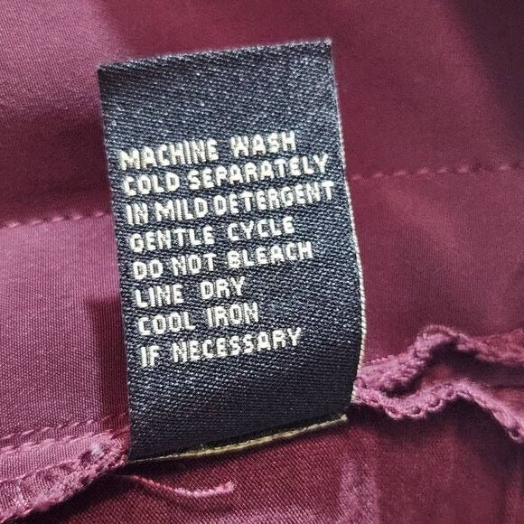 DG2 Diane Gilman Burgundy Tank Top with Sporty Stripes Size XL Oxblood Tank Top