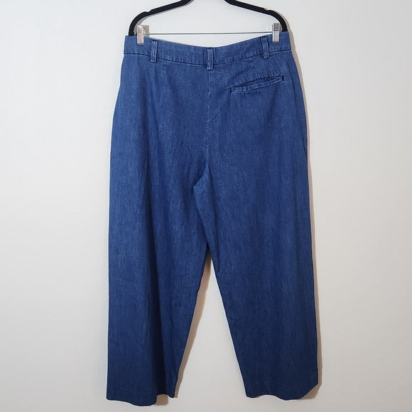 Old Navy Women’s Extra High-Rise Wide-Leg Jeans Size 14 Petite