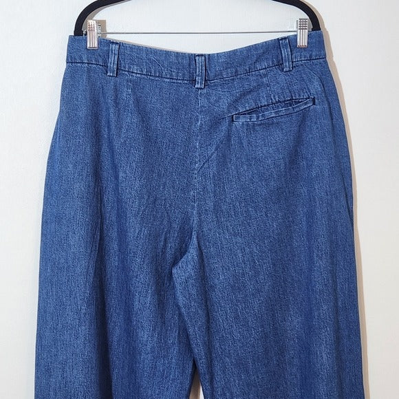 Old Navy Women’s Extra High-Rise Wide-Leg Jeans Size 14 Petite