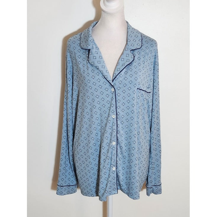 State of Day Blue Print Pajama Set Size XL