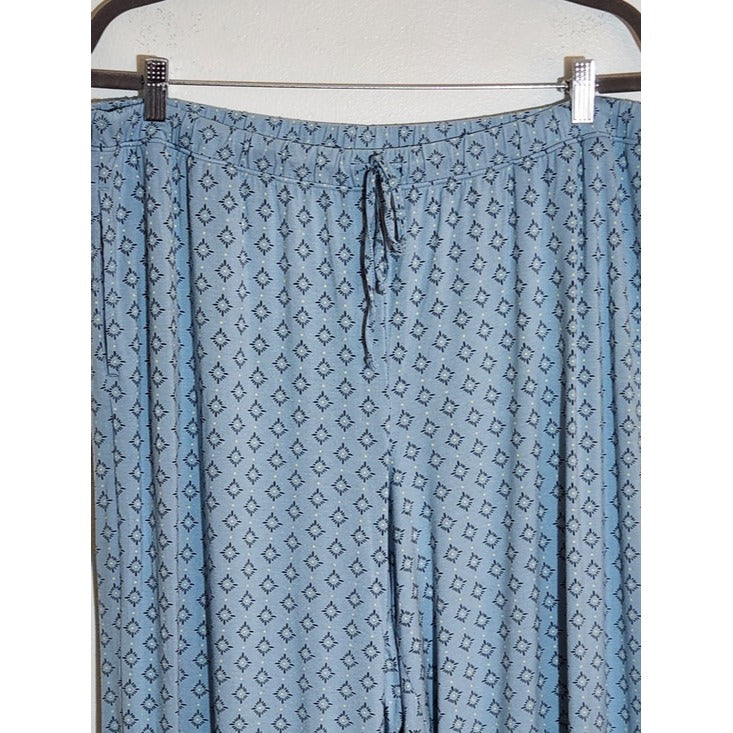 State of Day Blue Print Pajama Set Size XL