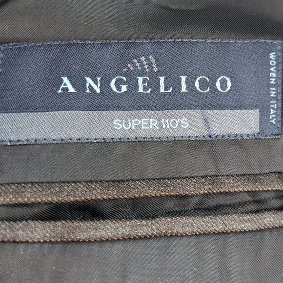 Tasso Elba Brown Pinstriped Sport Coat Size 44R Men's Brown Blazer