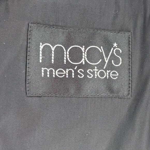 Tasso Elba Brown Pinstriped Sport Coat Size 44R Men's Brown Blazer