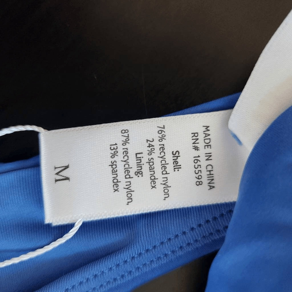 Andie Blue Strapless Bikini Top Blue Swim Top NWT Size Medium Blue Andie Top