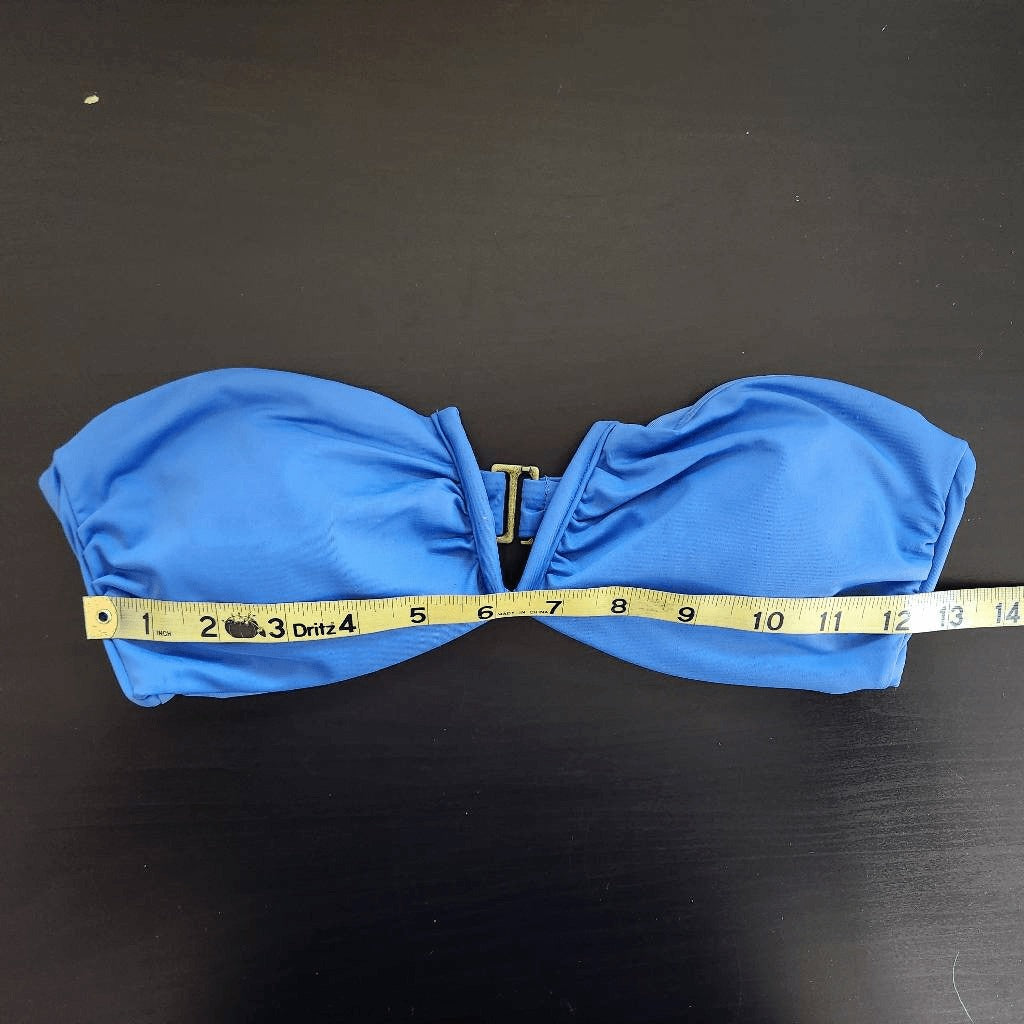 Andie Blue Strapless Bikini Top Blue Swim Top NWT Size Medium Blue Andie Top