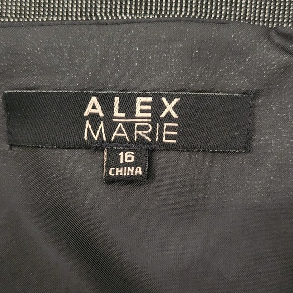 Alex Marie Black Knee Length Pencil Skirt Size 16 NWT