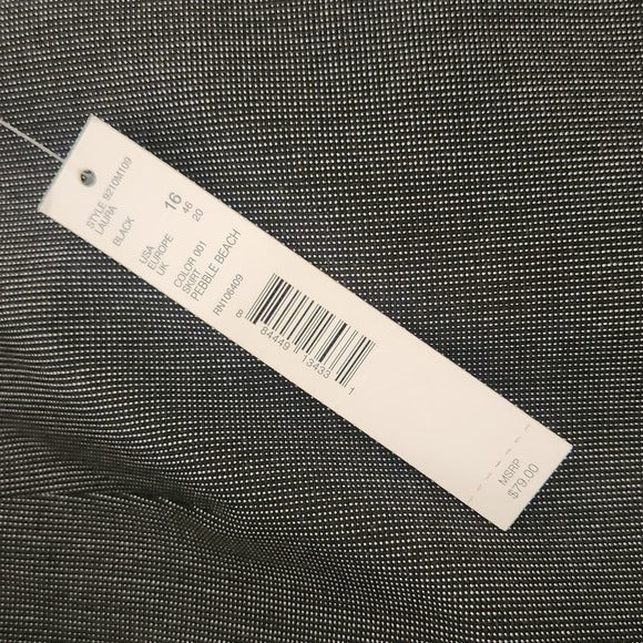 Alex Marie Black Knee Length Pencil Skirt Size 16 NWT