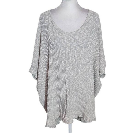 Andree by Unit Heather Gray Oversized Dolman Sleeve Sweater Size Large