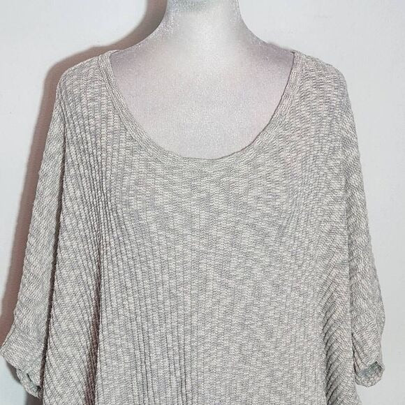 Andree by Unit Heather Gray Oversized Dolman Sleeve Sweater Size Large