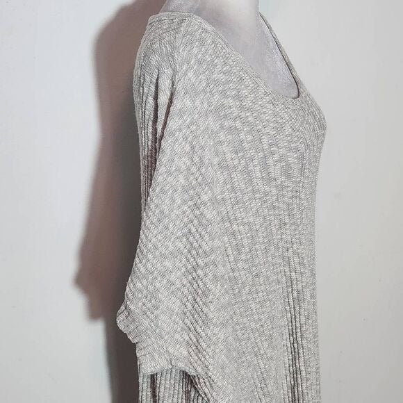 Andree by Unit Heather Gray Oversized Dolman Sleeve Sweater Size Large