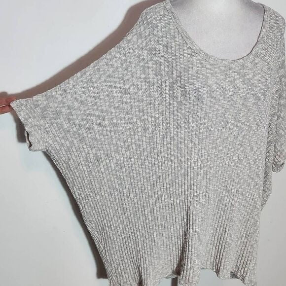 Andree by Unit Heather Gray Oversized Dolman Sleeve Sweater Size Large