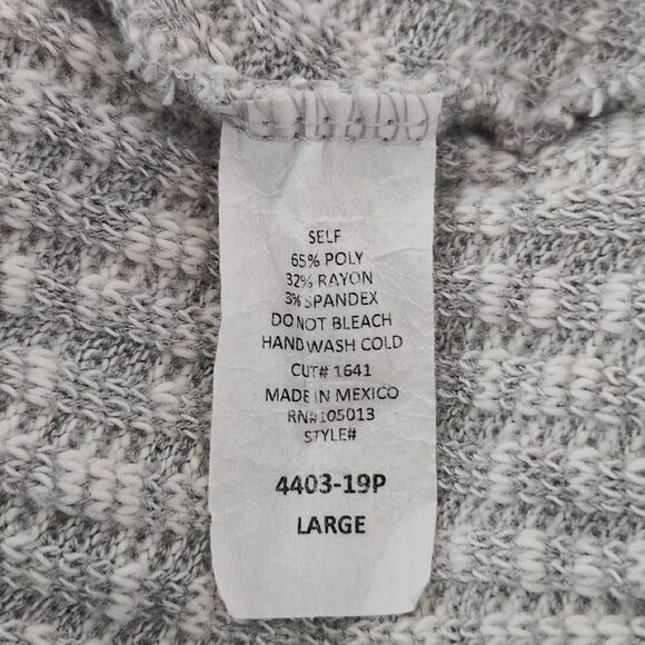 Andree by Unit Heather Gray Oversized Dolman Sleeve Sweater Size Large