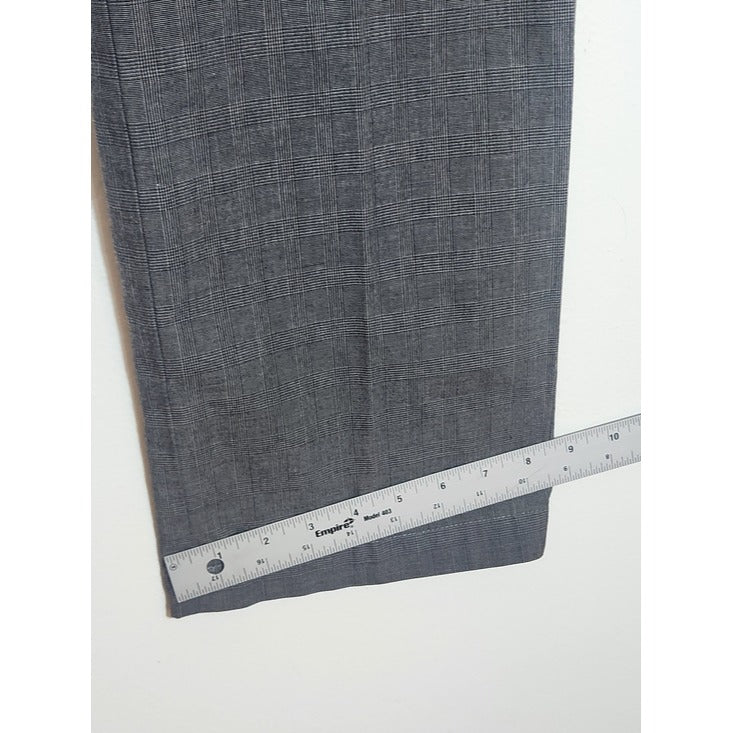 Banana Republic Men's Gray Plaid Straight Fit Pants Size 34 x 34