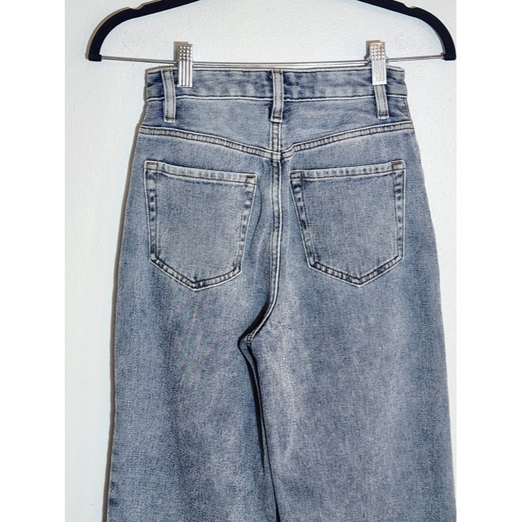 PacSun Light Wash 90s Boyfriend Jeans with High Slits Size 24
