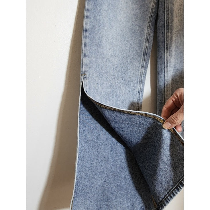 PacSun Light Wash 90s Boyfriend Jeans with High Slits Size 24
