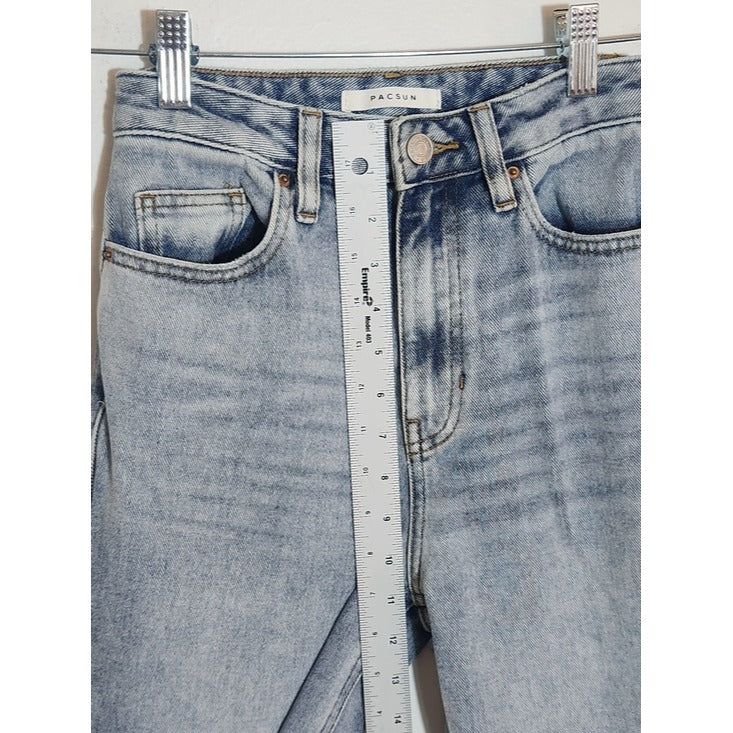 PacSun Light Wash 90s Boyfriend Jeans with High Slits Size 24