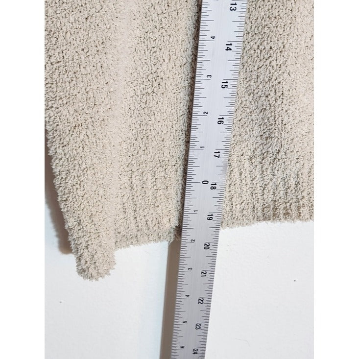 Double Zero Cream Fuzzy Cropped Sweater Size Small