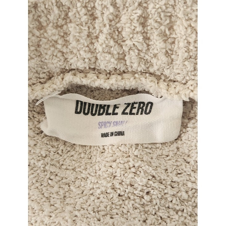Double Zero Cream Fuzzy Cropped Sweater Size Small