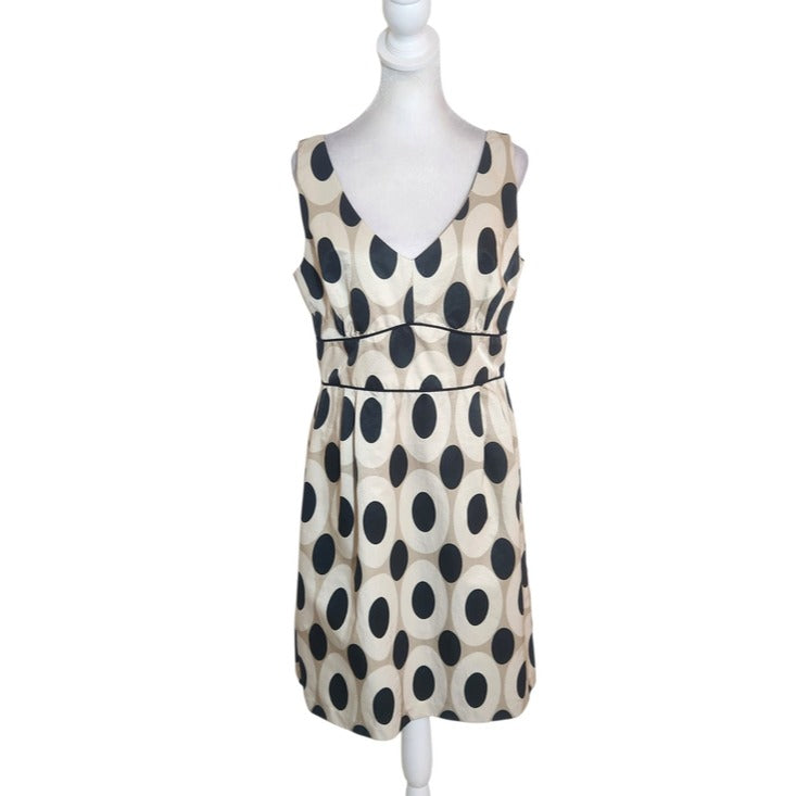 Jade by Melody Tam Circle Print Sleeveless Dress Size 10 Wedding Guest Dress