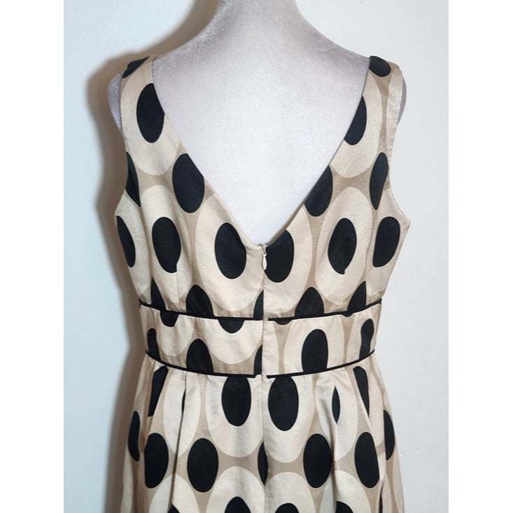 Jade by Melody Tam Circle Print Sleeveless Dress Size 10 Wedding Guest Dress