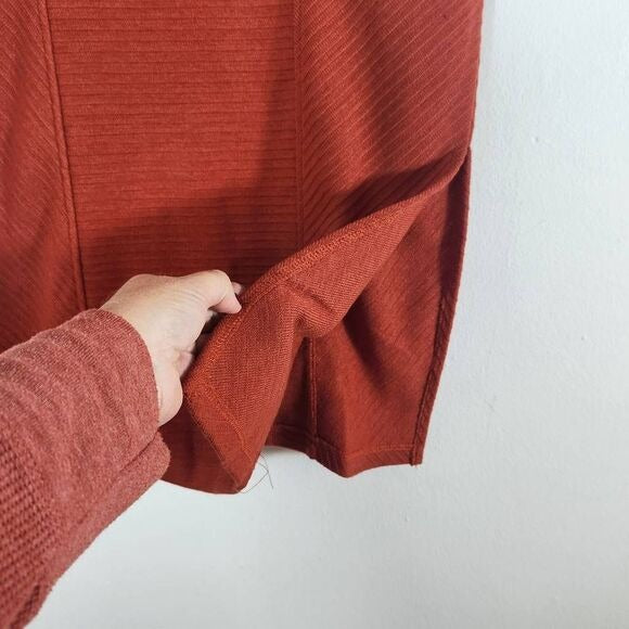 Band of the Free Orange Knit Midi Pencil Skirt Size Small Rust Pencil Skirt, New